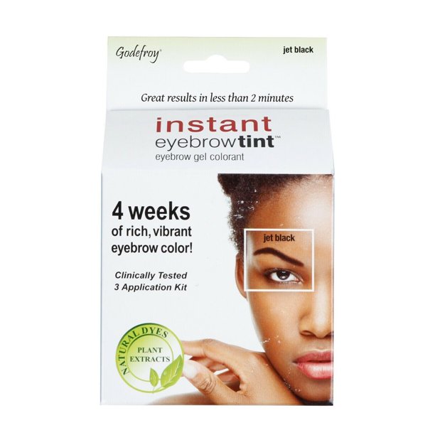 Godefroy Instant Eyebrow Tint Jet Black 3 Application Kit