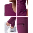 thumbnail image 5 of Adar Pro Modern Athletic Scrub Set For Women - Modern V-Neck Scrub Top & Yoga Jogger Scrub Pants, 5 of 7
