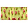 thumbnail image 6 of Ryvnso Fruit Apples Curtains Sets Short Curtain Rod Pocket Half Window Cafe Farmhouse Tier 2 Panels 57"W x 24"L, 6 of 7