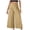 G493 Khaki, variant on Angala Ladies Pants High Comfort Waist Solid Cropped Pants Wide Leg Loose Fit Comfortable Fashion Casual Womens Summer Trousers Size L Black