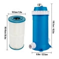 VEVOR Pool Cartridge Filter, 150Sq. Ft Filter Area Inground Pool Filter,Above Ground Swimming