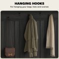 thumbnail image 6 of HOMCOM Hall Tree with Shoe Storage, Coat Rack with Shoe Bench, Black, 6 of 8