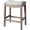 Brown, variant on Maven Lane Adrien Backless Bar Stool – 31 Inch Saddle Seat with Footrest – Natural Solid Wood Frame & Natural Fabric Upholstery – Ideal for Bars, Pub Tables & Tall Kitchen Counters