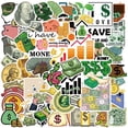thumbnail image 1 of Paquete de pegatinas divertidas con forma de moneda de dólar con dibujos animados y dinero en efecti, 1 of 2