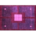 thumbnail image 1 of Ahgly Company Indoor Rectangle Abstract Purple Modern Area Rugs, 4' x 6', 1 of 4