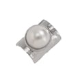 thumbnail image 2 of YYKihy Exaggerated Pearl Statement Ring For Women Alloy Finger Ring Large Artificial Pearl Ring Gothic Punk Jewelry For Her, 2 of 6