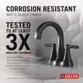 thumbnail image 5 of Delta 25891LF-BL Becker™ Two Handle Centerset Bathroom Faucet in Matte Black, 5 of 5