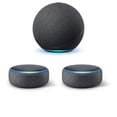 thumbnail image 1 of Amazon Echo (4.a Generación) 2020 con Paquete de Carbón Alexa con 2X Echo Dot (3.a Generación), 1 of 3