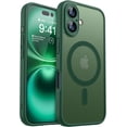 thumbnail image 1 of Magnetic Case for iPhone 16 Pro Max with Full Camera Protection [Compatible with Magsafe] [Translucent Matte] Protective Phone Case, Hot Pink, 1 of 5