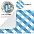 thumbnail image 2 of SKYSONIC Absorbent Dish Drying Mat Blue Plaid Kitchen Counter Mat Protector,Reversible,Extra Large 24 x 18 Inches, 2 of 7