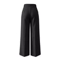 thumbnail image 6 of Abomasnow Women's Plus Size Dressy Pants High Waisted Straight Leg Pants Work Office Business Casual Pull on Stretchy Pants with Pockets, 6 of 6
