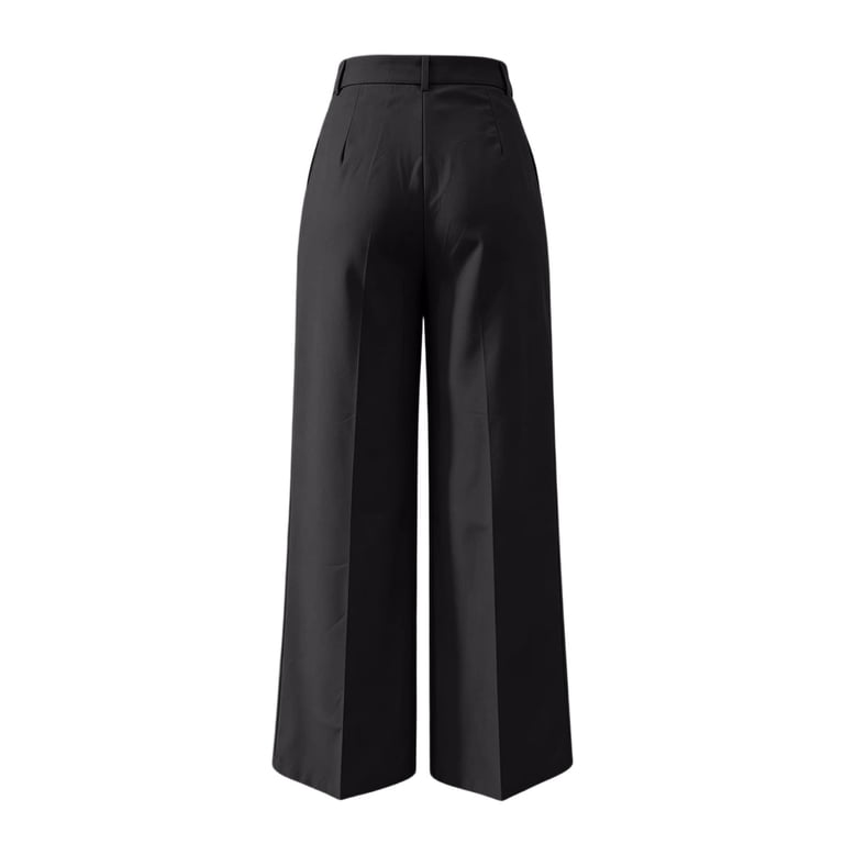 plus size womens black dress pants Women Plus Size Pants, High Waist Pants, Wide Leg Pants, Long Dress Pants with Elastic Waist, Sizes 1X-6X, Handmade in USA