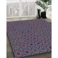 thumbnail image 2 of Ahgly Company Indoor Square Patterned Dark Purple Novelty Area Rugs, 4' Square, 2 of 6