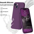 thumbnail image 2 of KTELE Compatible with iPhone 13 Case 6.1 inch Premium Liquid Silicone [Soft Microfiber Lining Anti-Scratch ] Gel Rubber Full-Body Bumper Protection Camera Protect Case for Women Girl - Grape, 2 of 7