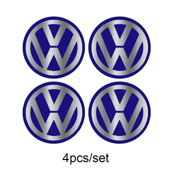 4Pcs Car Aluminum Alloy Wheel Center Hub Caps Stickers Tire Decoration For Volkswagen Lavida Golf GTI Passat Touareg Polo Tiguan