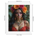 thumbnail image 2 of Paint by Numbers Kit for Adults, Colorful Floral Face Makeup Art Paint by Numbers, Easy Paint by Numbers Kit for Adults Beginner, DIY Adult Paint by Number Kits on Canvas, 12x16in Home Decor, 2 of 7