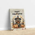 thumbnail image 3 of Happy Halloween Cocker Spaniel Witches Hat Pumpkin Carving Vertical Matte Canvas Poster Cockers Dog Lover Gifts Wall Art Home Decor - 02019, 3 of 5