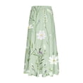 thumbnail image 4 of Jupes d'Été pour Femmes 2025 Rétro Vacances Boho Floral Jupe Longue à Volants Taille Haute à Cordon, 4 of 6