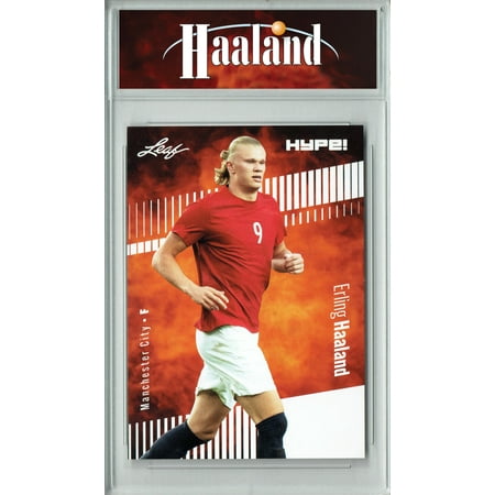 Certified Mint+ Erling Haaland 2023 Leaf HYPE! #118 Only 5000 Made! Rare Trading Card Manchester City