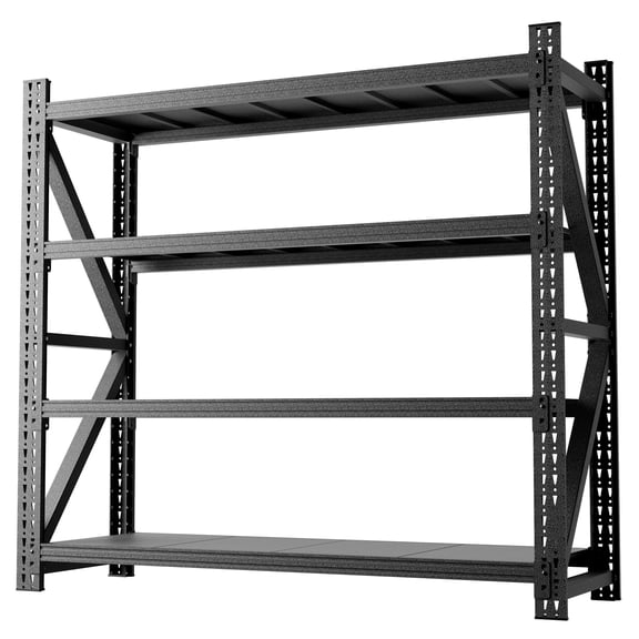 6000LBS Heavy Duty Garage Shelving, Extra Wide Adjustable Metal Storage Unit