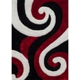 thumbnail image 2 of United Weavers Veria Apex Shag Abstract Accent Rug, Red, 1'10" X 3', 2 of 2
