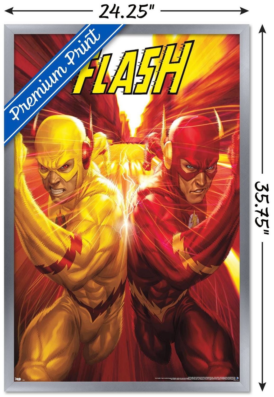 DC Comics - The Flash and The Reverse Flash - Race Wall Poster, 22.375" x 34"