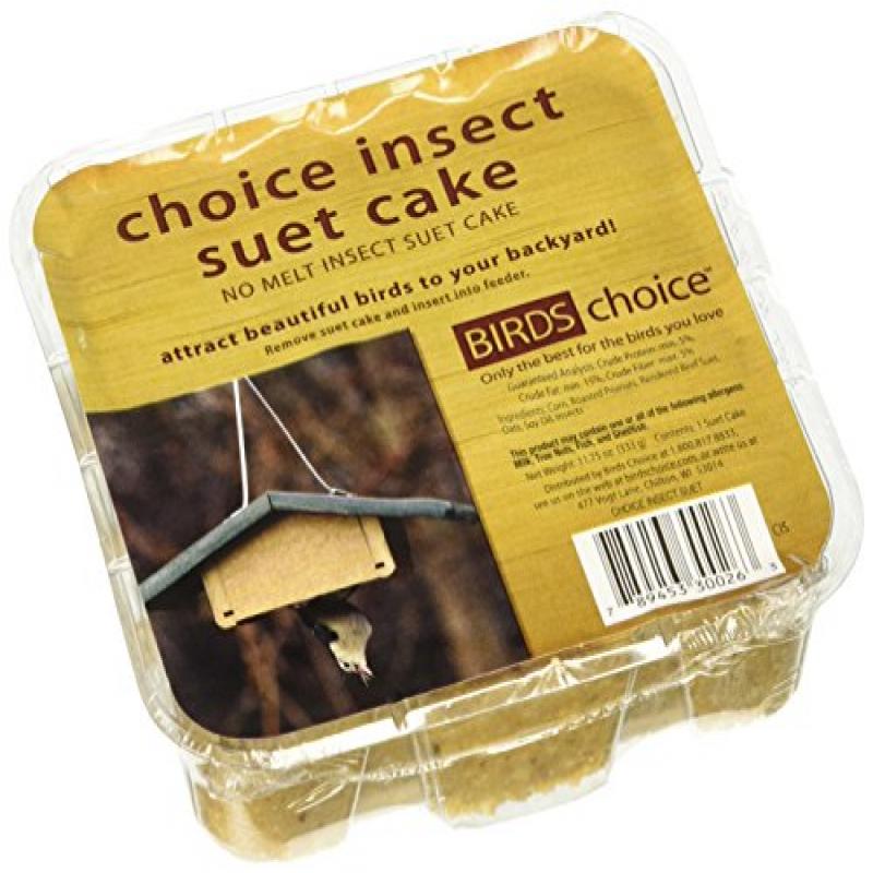 Birds Choice Insect Suet Cake 11.75 oz., Case of 12