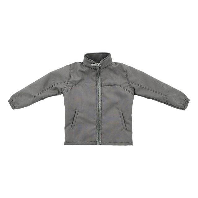 Chaqueta exterior para figura de acción a escala 1/6, cortavientos, accesorio de disfraz, traje de muñeca de moda. Gris