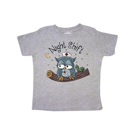 

Inktastic Night Shift Nurse Owl Gift Toddler Boy Girl T-Shirt