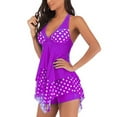 thumbnail image 5 of facefd Maillot de Bain Dos Nu pour Femmes, Violet TTG, 5 of 5
