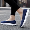 thumbnail image 7 of GUOBIOZIY Shoes for Women, Breathable Soft Shoes Slip on Shoes Slip in Sneakers Arch Support(Dark Blue,7), 7 of 7