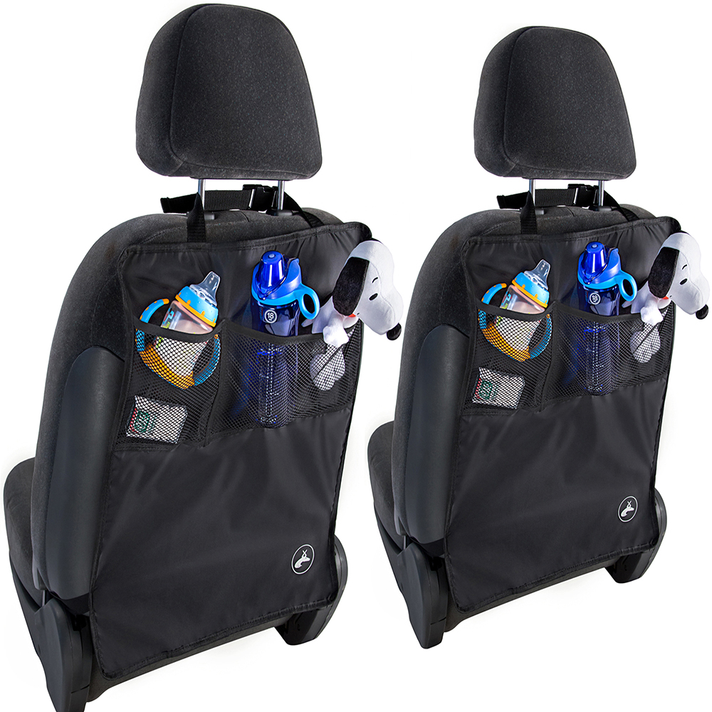 Oxgord Infant Seat Univesal Fit Protective Car Seat Cover for Car Seat, 2 Piece with Storage Pockets, Black - image 2 of 4