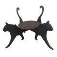 thumbnail image 4 of Soporte para plantas con silueta de gato, estante decorativo de madera para interior y exterior. Negro, 4 of 9