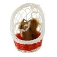 thumbnail image 1 of Cute Simulation Cat Kitten Plush Doll Toy Desktop Figurine with Hanging Basket, 1 of 10