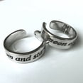 thumbnail image 2 of Vintage My Sun And Star, Moon Of My Life Ring: Unisex Geometric Design Alloy Ring in Silver, 2 of 2