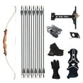 thumbnail image 2 of For Recurve Bow and  Set Adult 28lb Beginner Wooden Handle Bow with Accessory Package Recurve Bow Recurve Bows for Adults Wood Arrows, 2 of 7