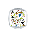 thumbnail image 1 of Different Sizes of Flying Mirror Portable Compact Pocket Makeup Double Sided Glass, 1 of 3