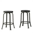 thumbnail image 3 of Maritcute 24.25 Inches Bar Stools With Swivel Function Chair Sleek Metal Seating Barstools With Powder-coated Frame, 3 of 9
