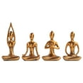 thumbnail image 2 of de 4 estatuas de estatuilla de yoga de cerámica, decoración de de yoga de pose de yoga de meditación, decoración de de centro de Fernando Figura de estatua de postura de yoga, 2 of 8