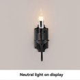thumbnail image 4 of 3W Vintage Candlestick Wall Sconce E14 Base Metal Wall Light for Fixture Bedroom Living Room Hallway, 4 of 5