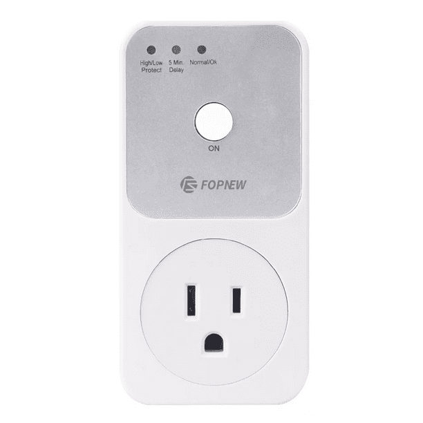 Protector Voltaje Refrigerador Lavadora Electrodomésticos, Blanco