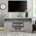 thumbnail image 6 of IHOMEadore Farmhouse Fireplace TV Stand for Up to 78" TVs, 1-Piece, Gray Wood, 6 of 12