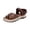 Coffee, variant on Women's Orthopedic Walking Sandals, Colorful Woven Ankle Strap Trainers, Arch Support Wide Width Thick Platform Beach Hiking Athletic Sandals Red