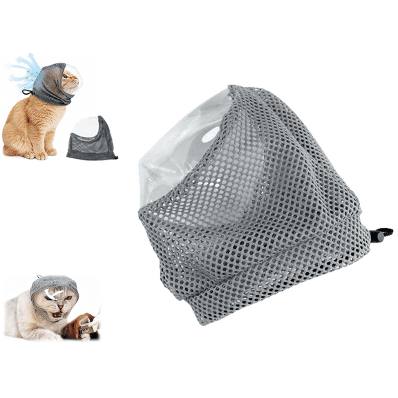 Adjustable Cat Muzzle, Soft Anti‑Bite Safety Cat Muzzle, Breathable Pet Muzzle for Grooming, Bathing, Trimming and Biting Prevention
