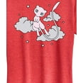 thumbnail image 3 of Pokémon - Mew Sketch -  Women's Short Sleeve Graphic T-Shirt, 3 of 5