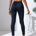 thumbnail image 7 of ABATAB Women's Leggings Mesh High Waist Soft Yoga Pants with Pockets Stretchy Workout Sports Athletic Leggings, 7 of 7