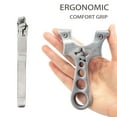 thumbnail image 3 of Runzkzy Hunting Slingshot Stainless Steel Catapult Flat Rubber Band High Precision Cutting Power, 3 of 8