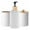 3pcs-white, variant on Bathroom Countertop Container Hand Soap Dispenser Cotton Ball Storage Box Toothbrush Holder Home Decoration Organizer