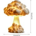 thumbnail image 3 of Bomb Cloud Table Lamp 3D Cloud Lamp Table Lamp Lamp Desk Atmosphere Light For Home Outdoor Christmas Snowflake Lights Plug in Large Bulb Outdoor Christmas Lights Battery Christmas Lights Cord String, 3 of 3
