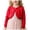 Red, variant on Cute Knit Cardigan Sweater for Kids Button Closure Jacket Tops Ruffled Hem Long Sleeve Cropped Coat Sweater Fall (Red,5-6 Years)
